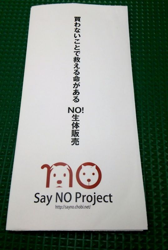 Say NOプロジェクト リーフレット申し込み